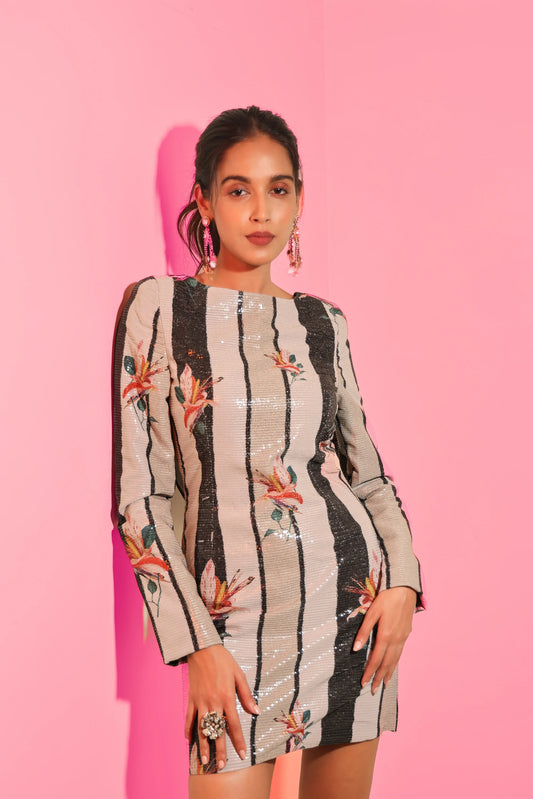 Allison Power Shoulder Dress