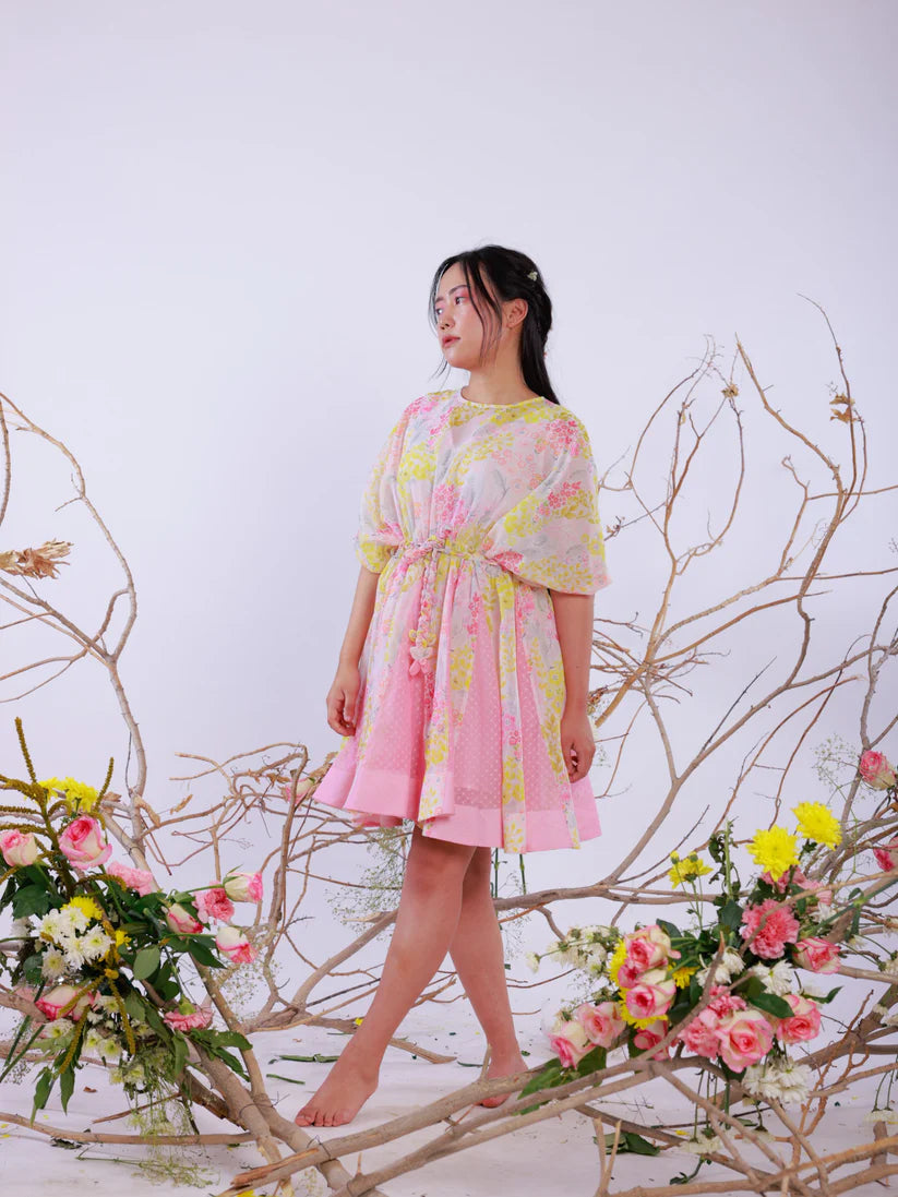 Candy Bloom Kaftan Dress