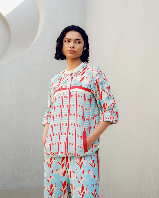 White Print Play Tracksuit