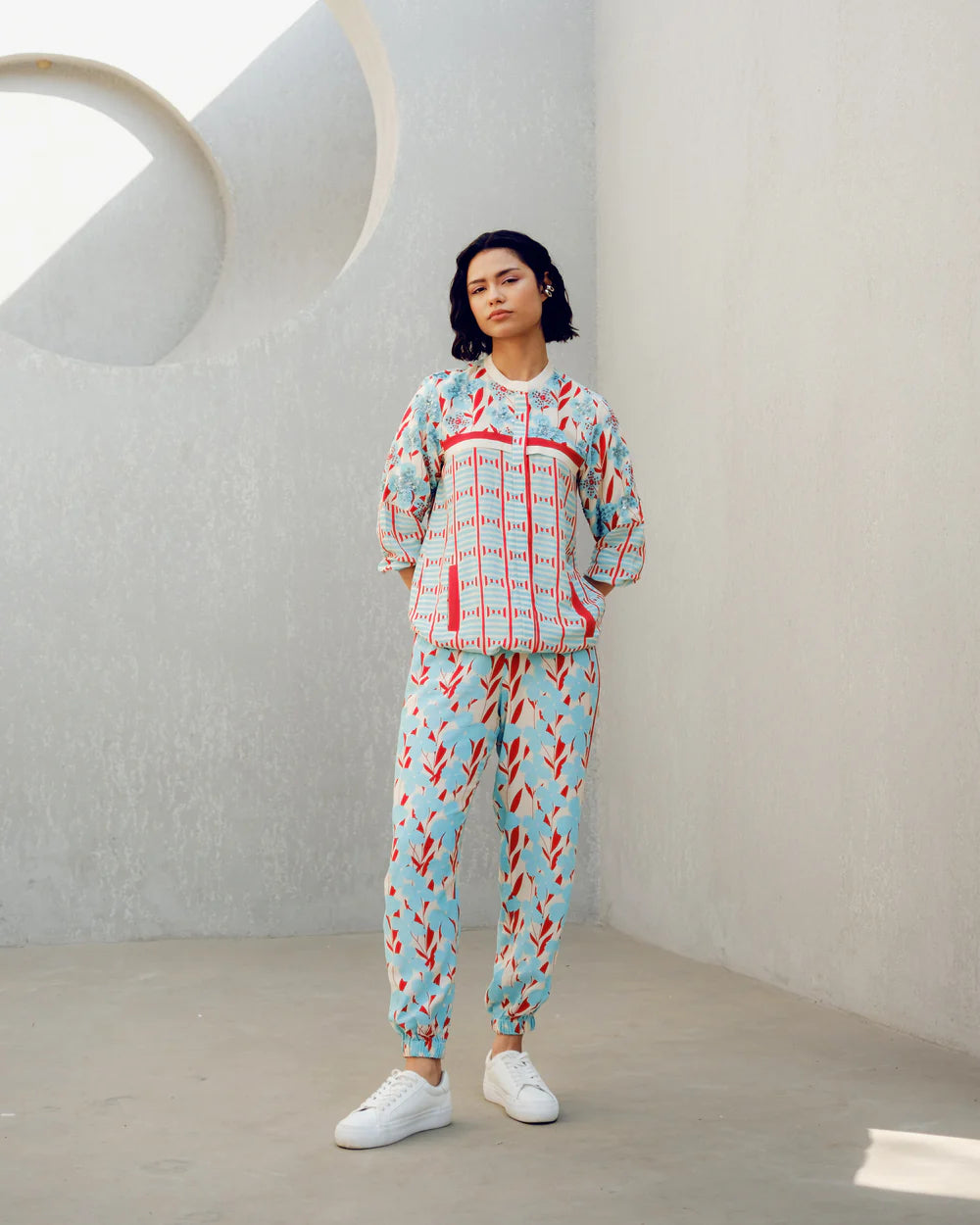 White Print Play Tracksuit