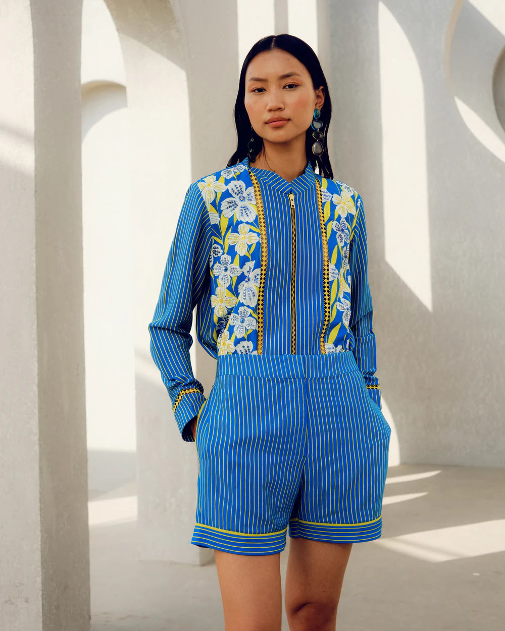 Blue Zip Shirt