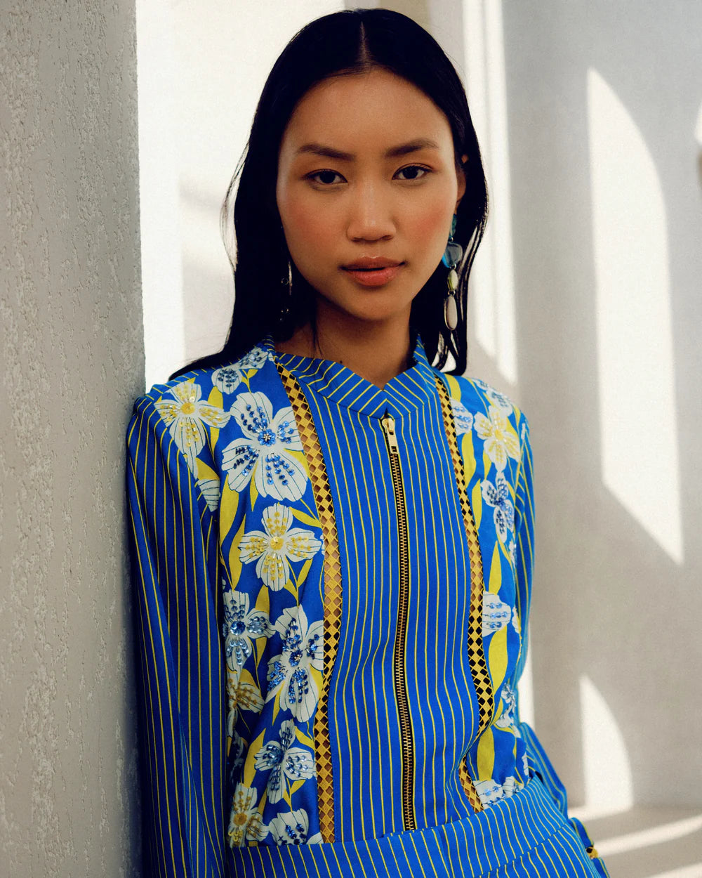 Blue Zip Shirt