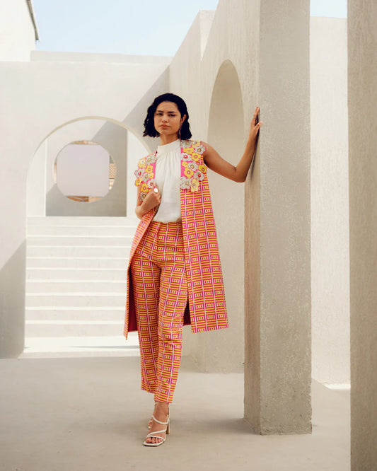 Pink Flever Jacket Set