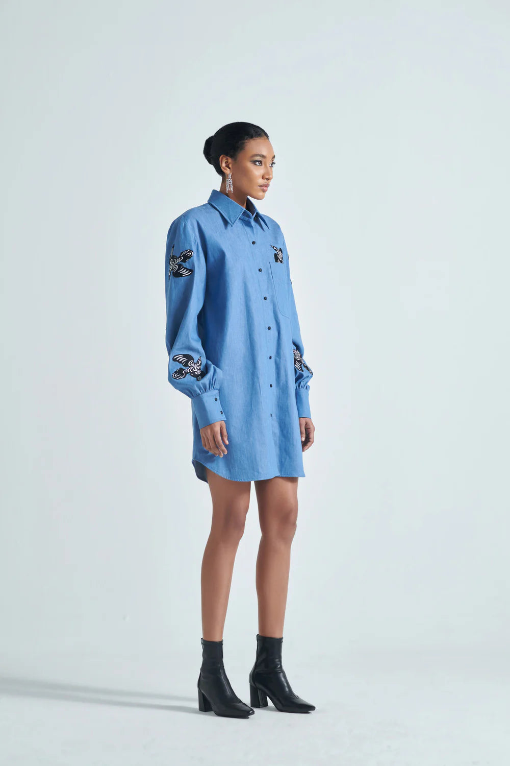 Avian Chic Shirt Dress