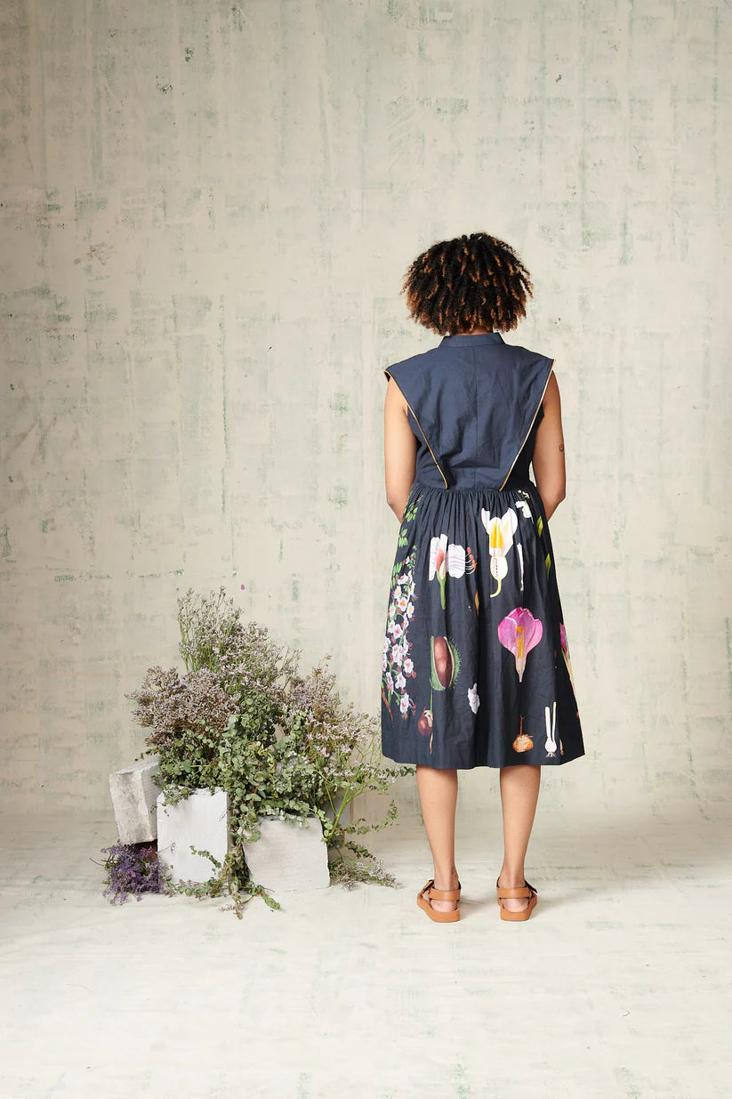 Black Botany Zipper Dress