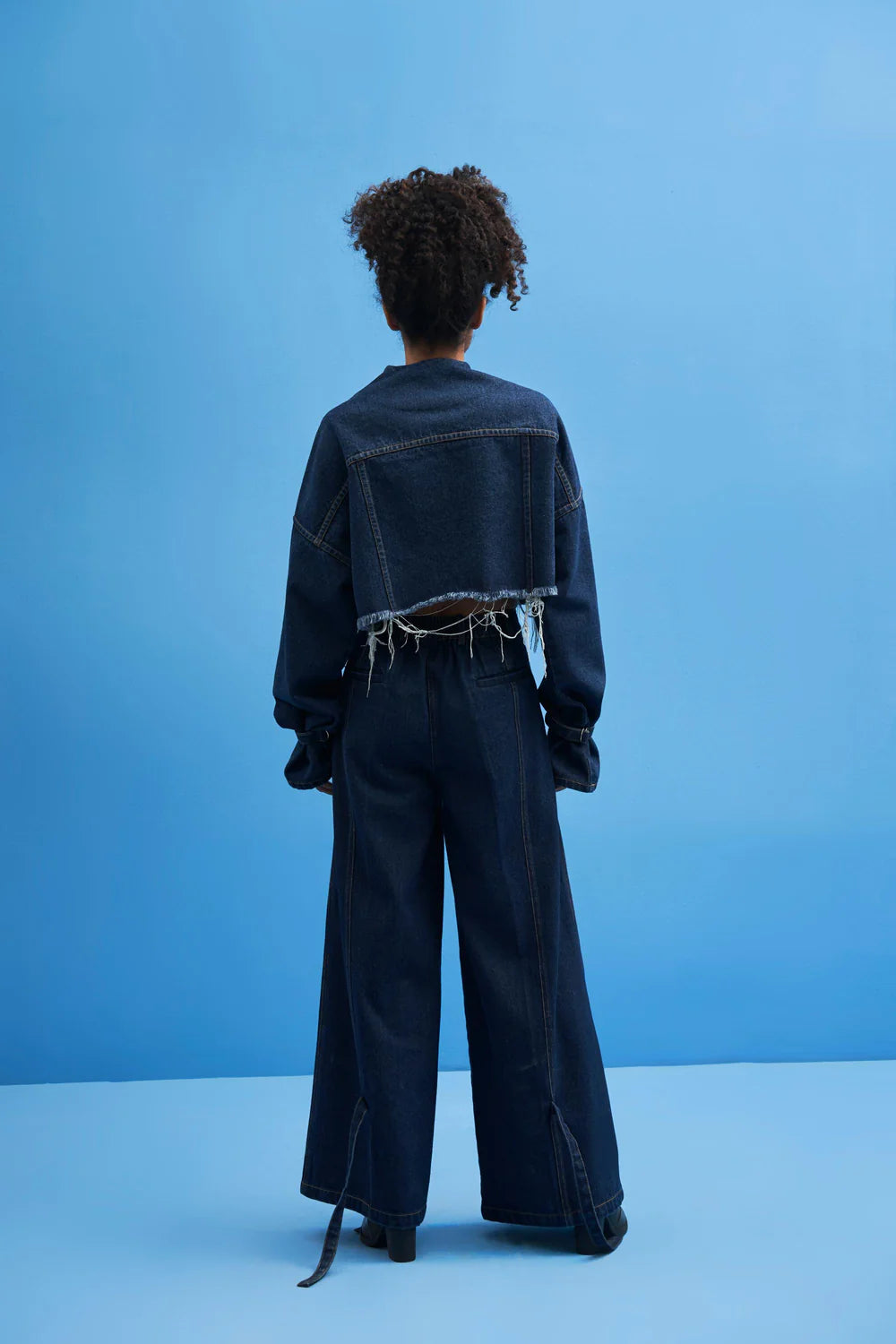 Denim Tie-Up Trousers