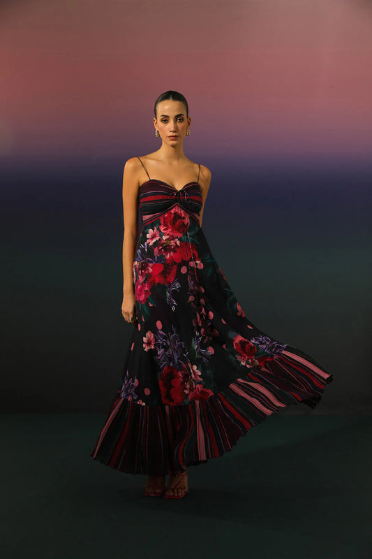 Bloom striped Belle Maxi