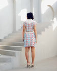White Print Play Cargo Dress