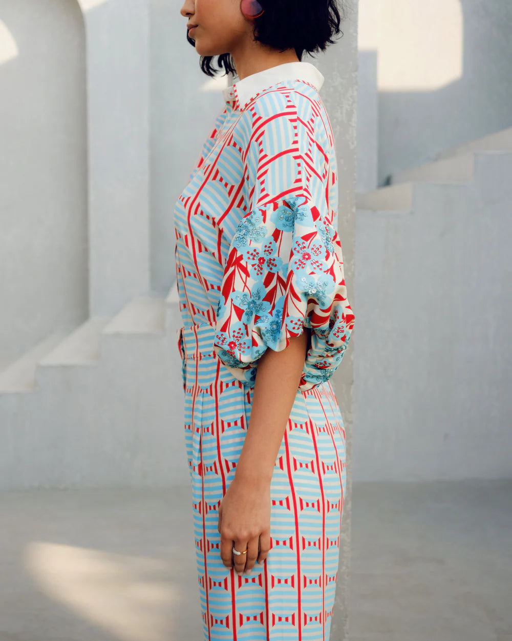 White print play Balloon Shirt