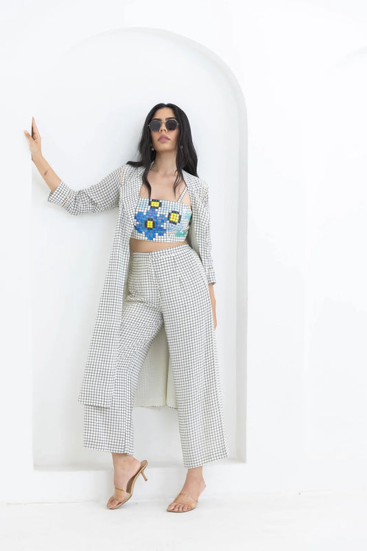 Grid Jacket Set